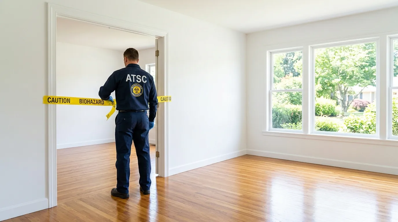 Certified biohazard cleanup crew performing Crime Scene Cleanup in Salem